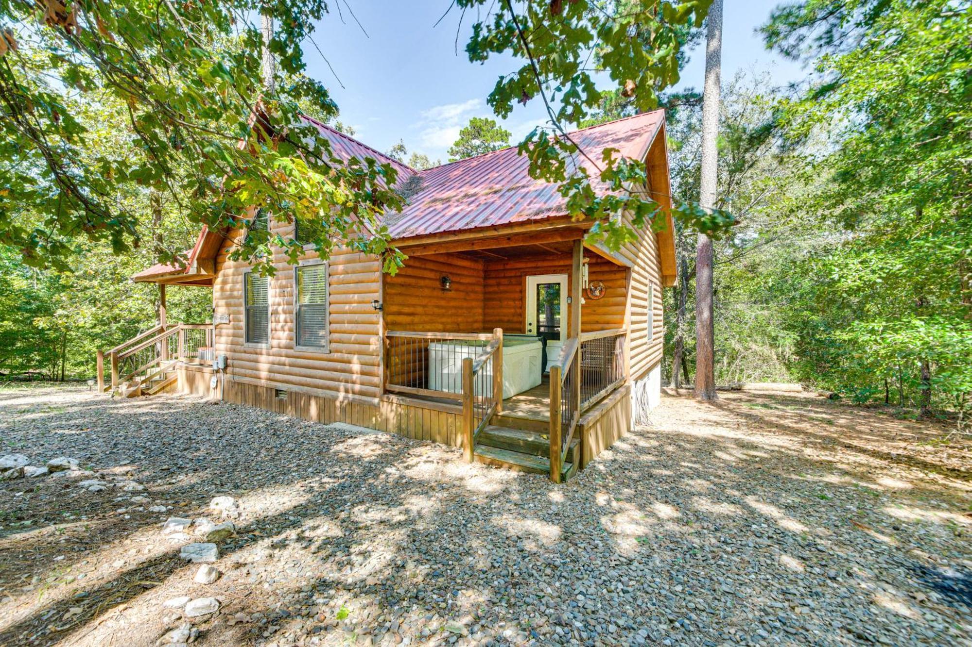 Broken Bow Rental Cabin With Hot Tub And Bar Exteriör bild