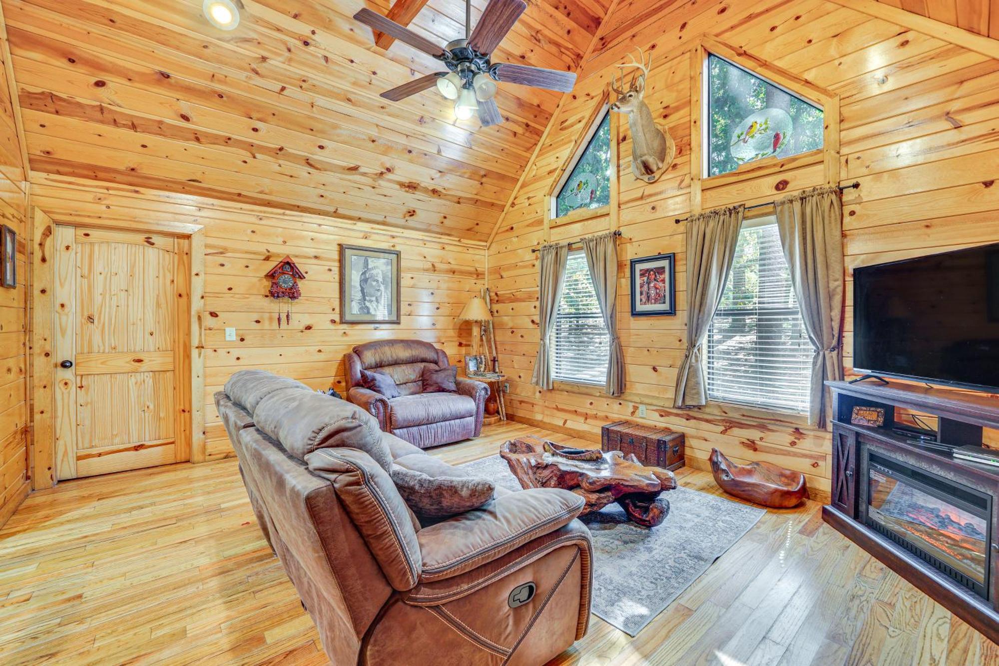 Broken Bow Rental Cabin With Hot Tub And Bar Exteriör bild
