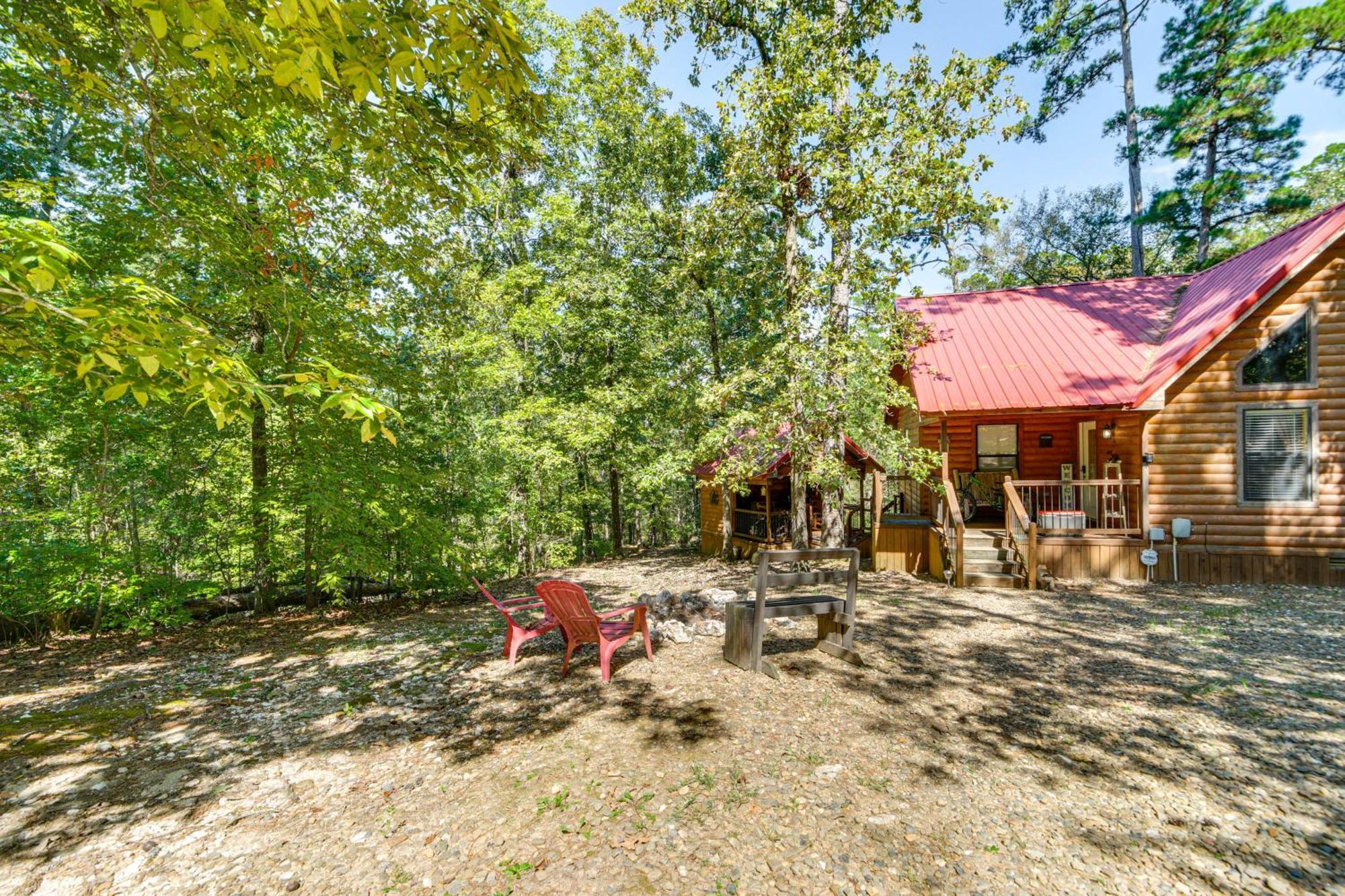 Broken Bow Rental Cabin With Hot Tub And Bar Exteriör bild